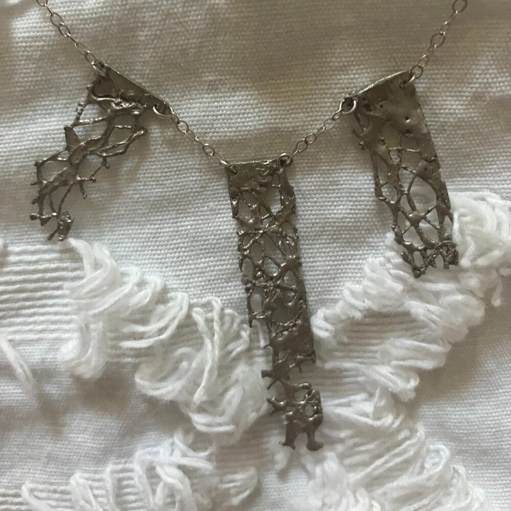 Handmade Silver "Lace" Necklace